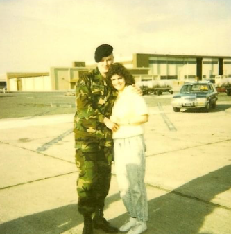 a man and woman posing for a picture