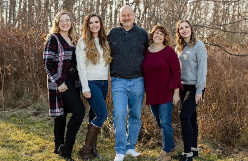 a group of people posing for a photo